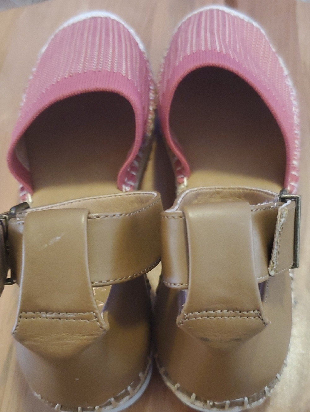 Crown Vintage Coral Pink Espadrille Slingback Flats - Picture 6 of 10